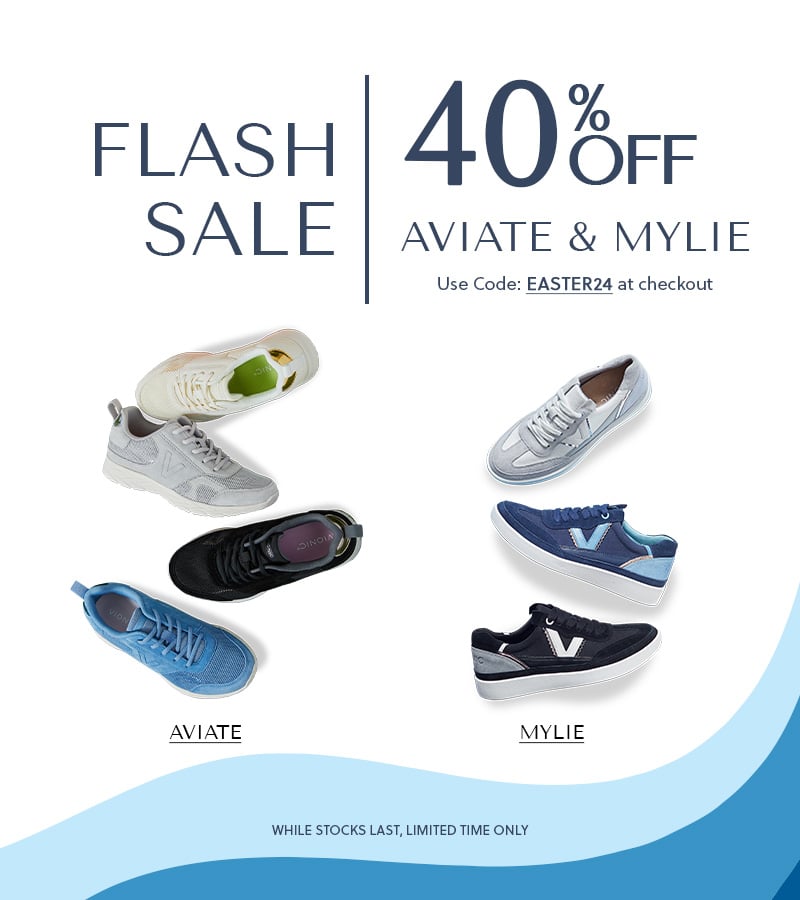 Flash Sale: 40% off Aviate & Mylie. Use code: EASTER24 at checkout