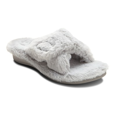 vionic fur slippers