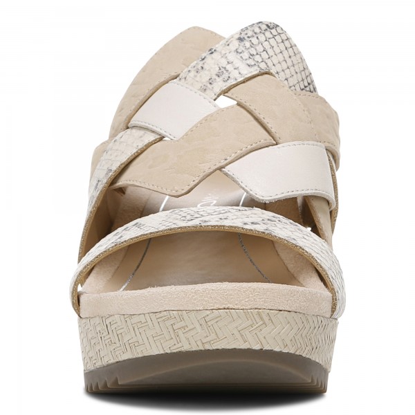 cream wedge sandals