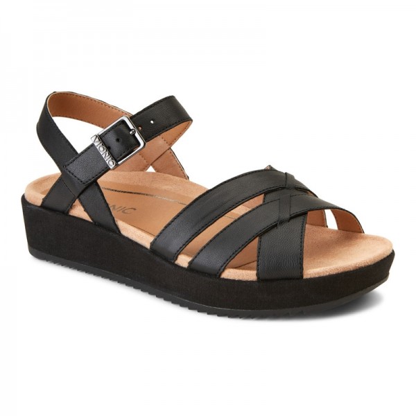 vionic violet platform sandal