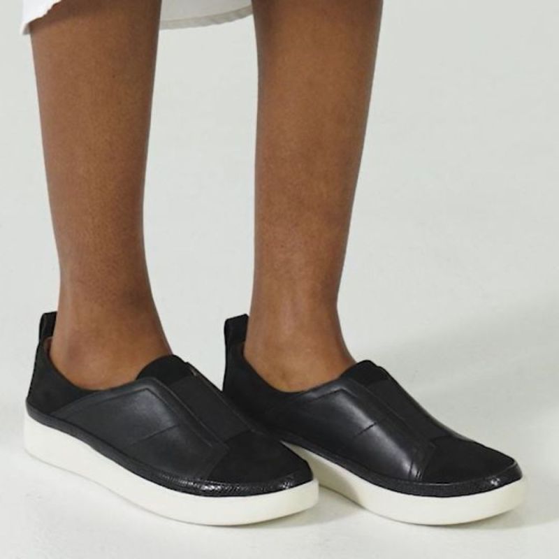 (未使用･未開封品)Live in the UK Women's Nova Upcycled Leather Sneaker In White - Nothing New®