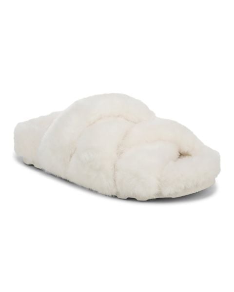 White Cream Faux Fur
