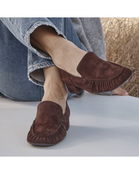 Chocolate Ganache Brown Suede