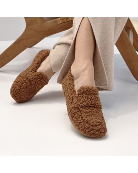 Brown Hazelnut Faux Shearling