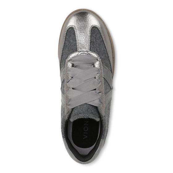 Dark Grey Flannel Wool/Leather