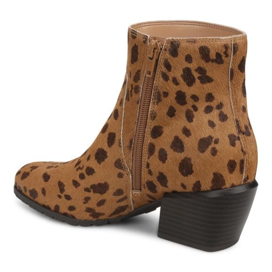 Tan Leopard Brown Hair Calf