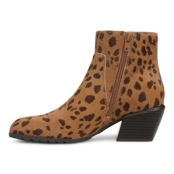 Tan Leopard Brown Hair Calf