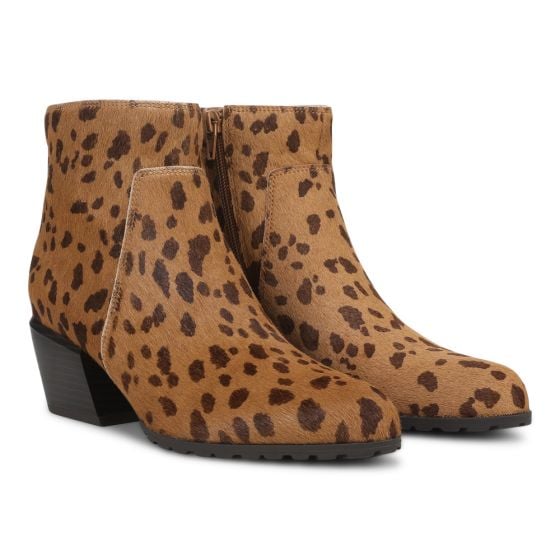 Tan Leopard Brown Hair Calf