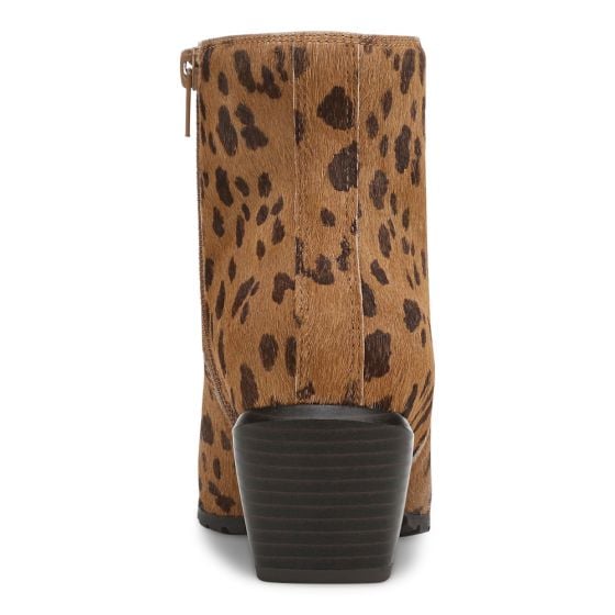 Tan Leopard Brown Hair Calf