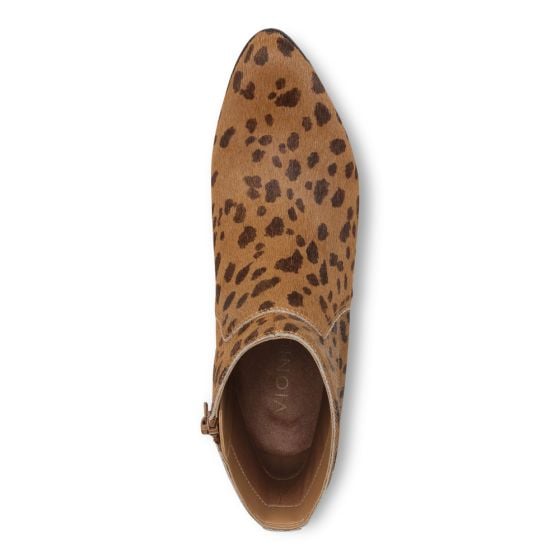 Tan Leopard Brown Hair Calf