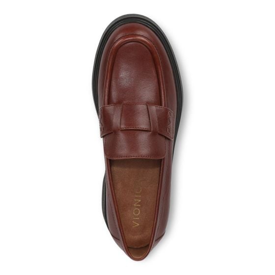 Baked Clay Brown Tumbled Leather
