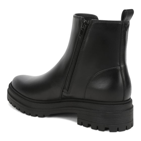 Black Tumbled Leather