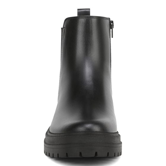 Black Tumbled Leather