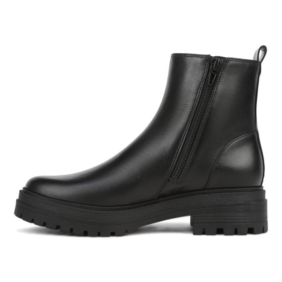 Black Tumbled Leather