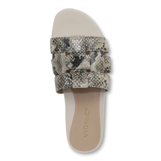 Cream Snake Leather