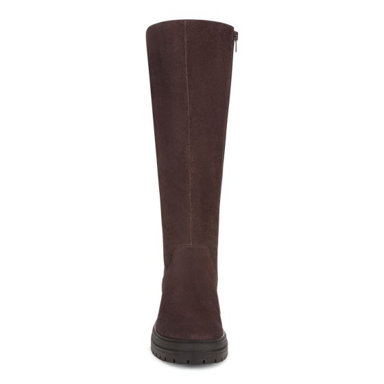 Chocolate Ganache Brown Waxed Suede