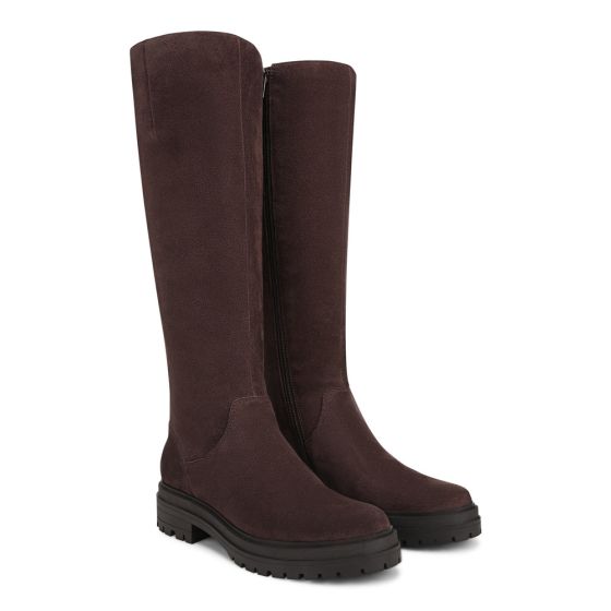 Chocolate Ganache Brown Waxed Suede