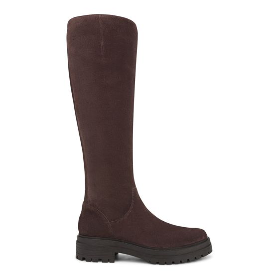 Chocolate Ganache Brown Waxed Suede