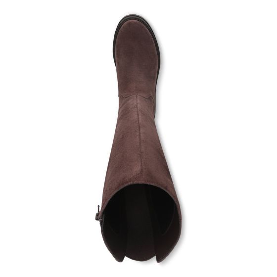 Chocolate Ganache Brown Waxed Suede