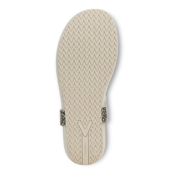 Cream Snake Leather-Sole