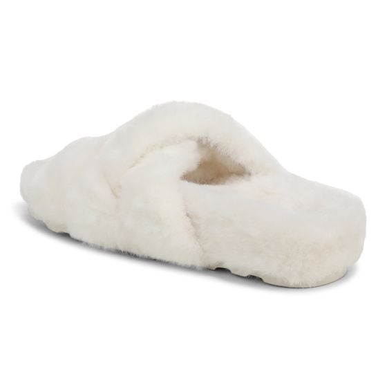 White Cream Faux Fur