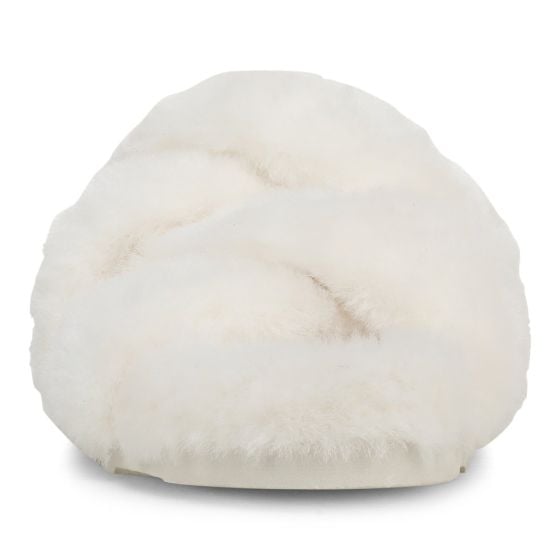 White Cream Faux Fur