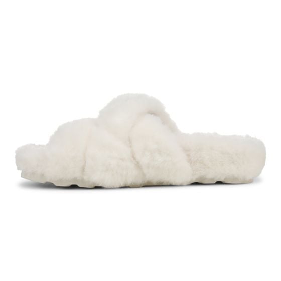 White Cream Faux Fur