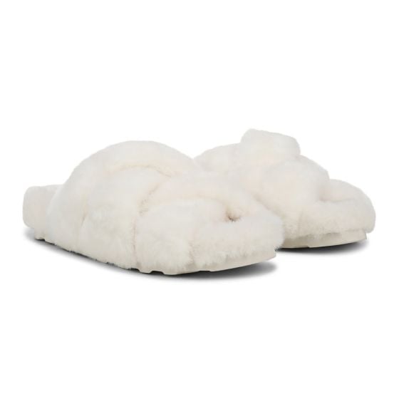 White Cream Faux Fur