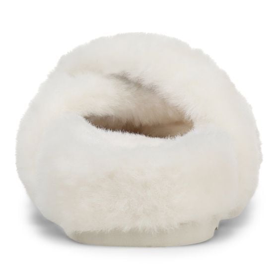 White Cream Faux Fur