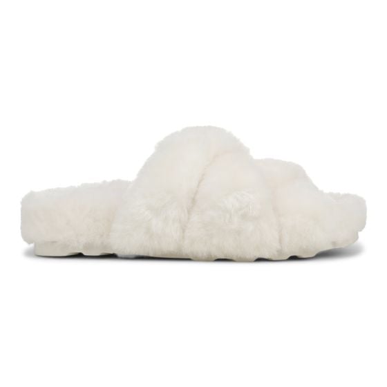 White Cream Faux Fur