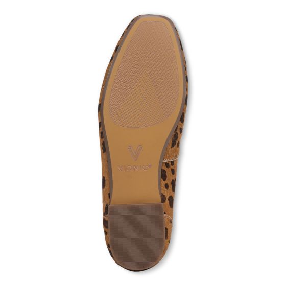 Tan Leopard Calf Hair-Sole