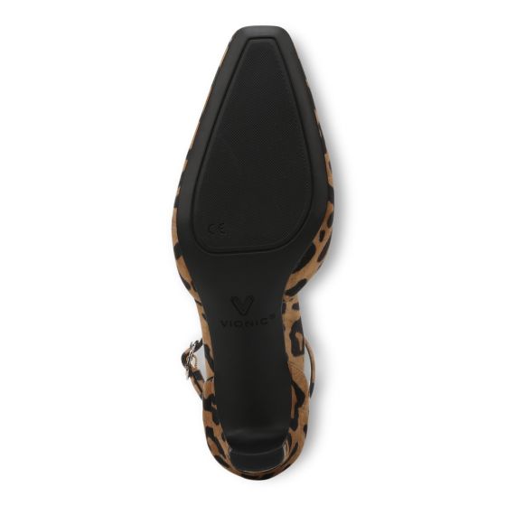 Tan Leopard Print Suede-Sole