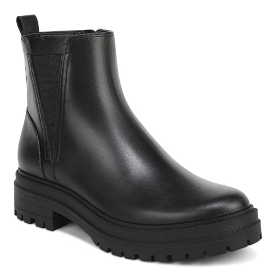 Black Tumbled Leather