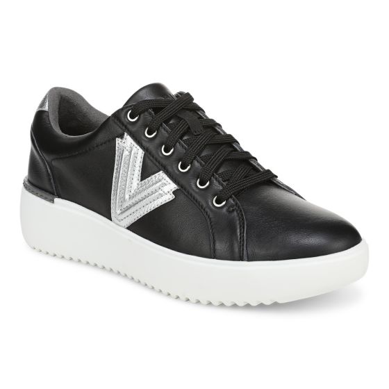 Black Silver Leather