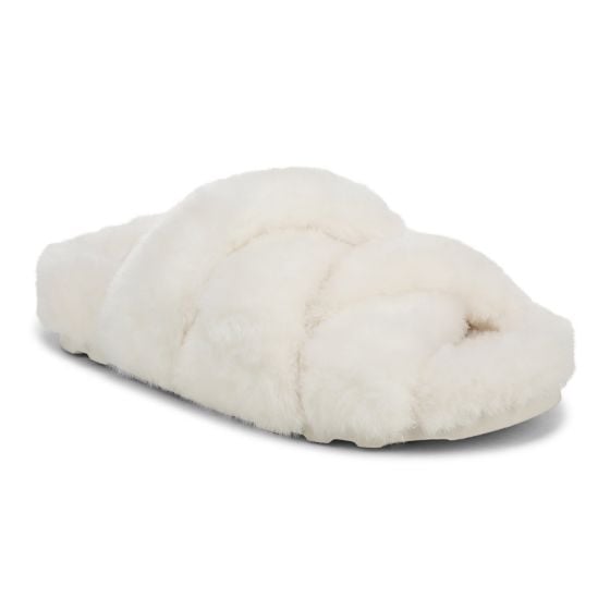 White Cream Faux Fur