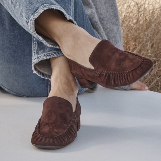 Chocolate Ganache Brown Suede