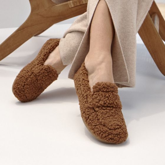 Brown Hazelnut Faux Shearling