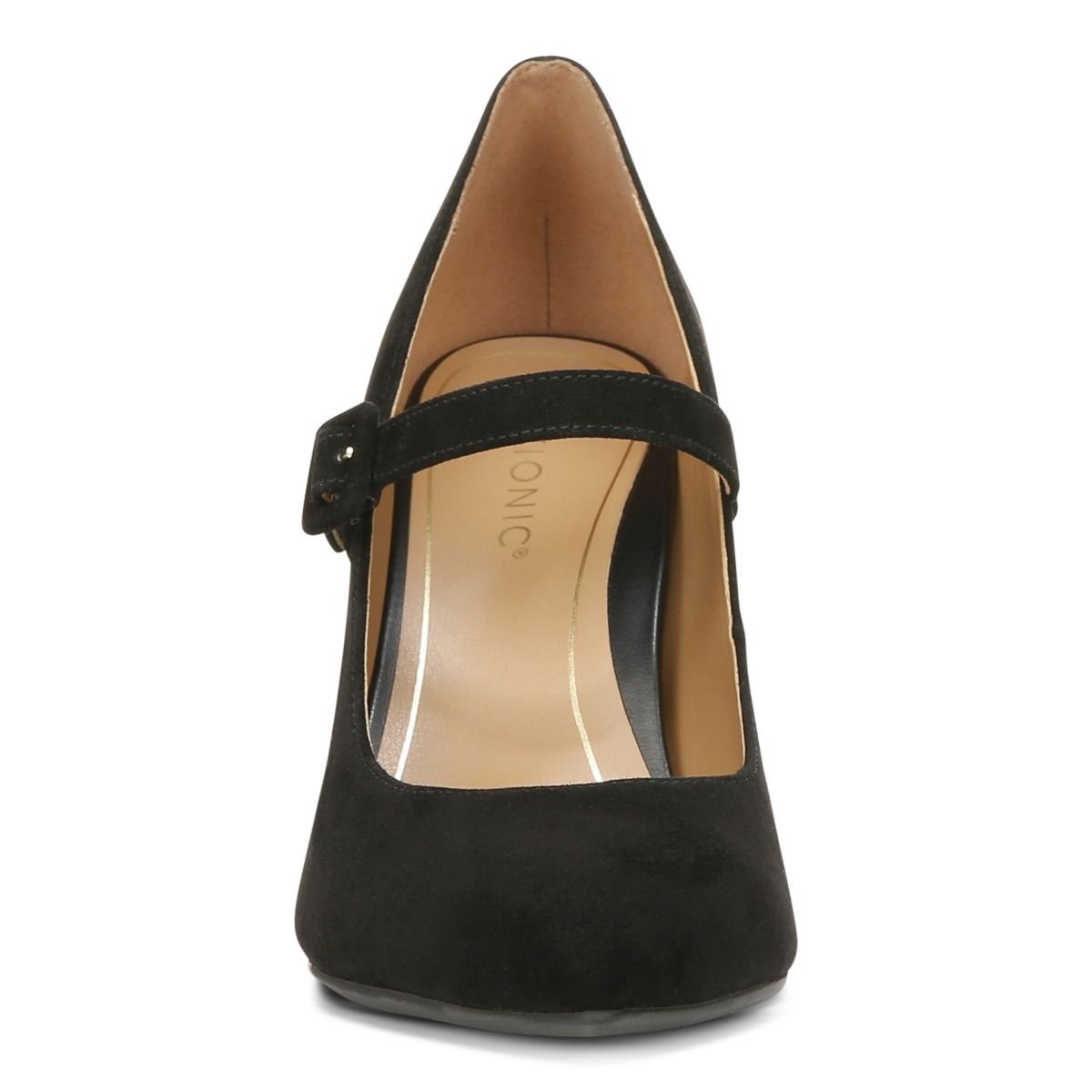 Black suede mary jane hotsell heels
