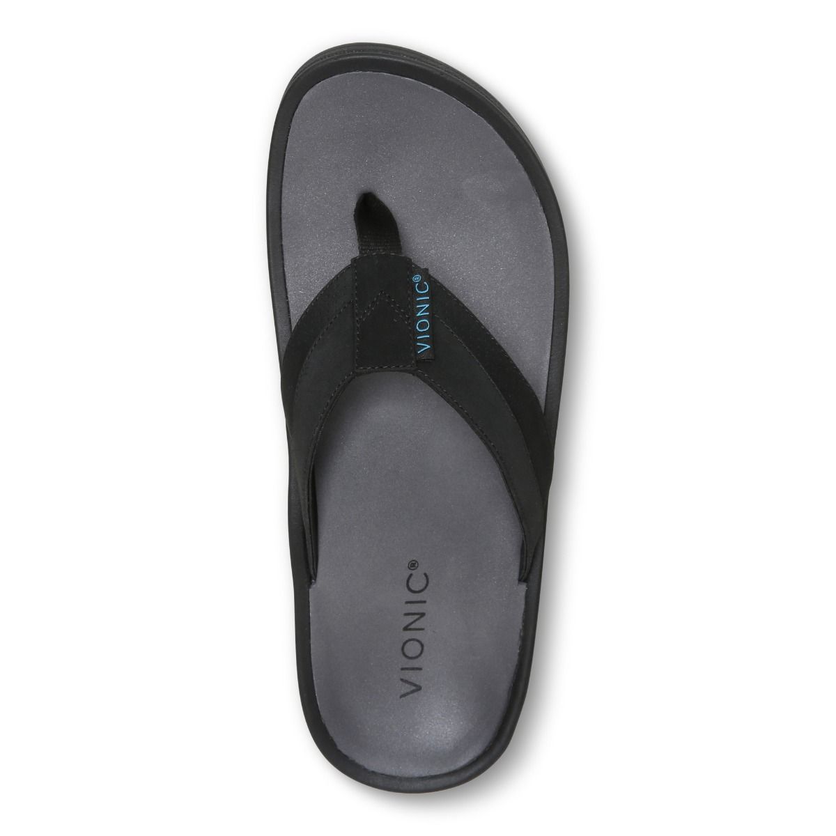 Vionic black best sale flip flops