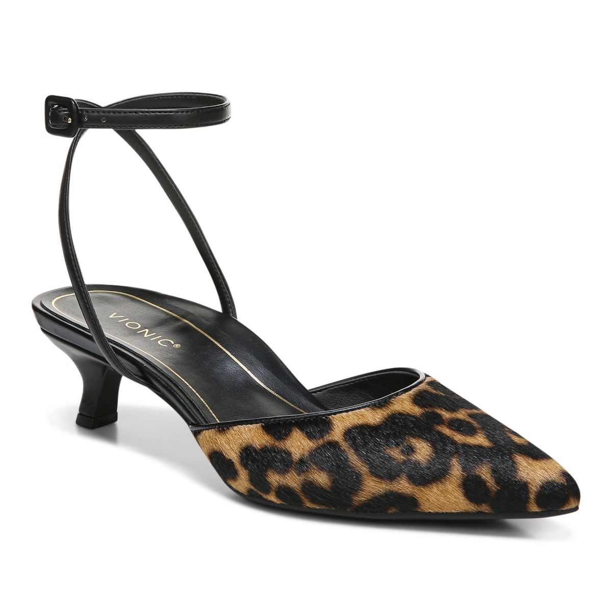 Kitten heel sale leopard print shoes