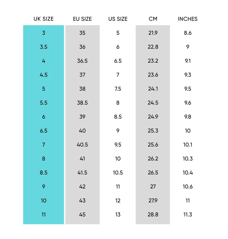 WOMEN'S SIZE CONVERSION