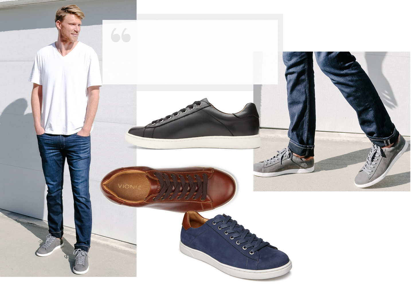 Drew styles the Vionic Baldwin casual trainer