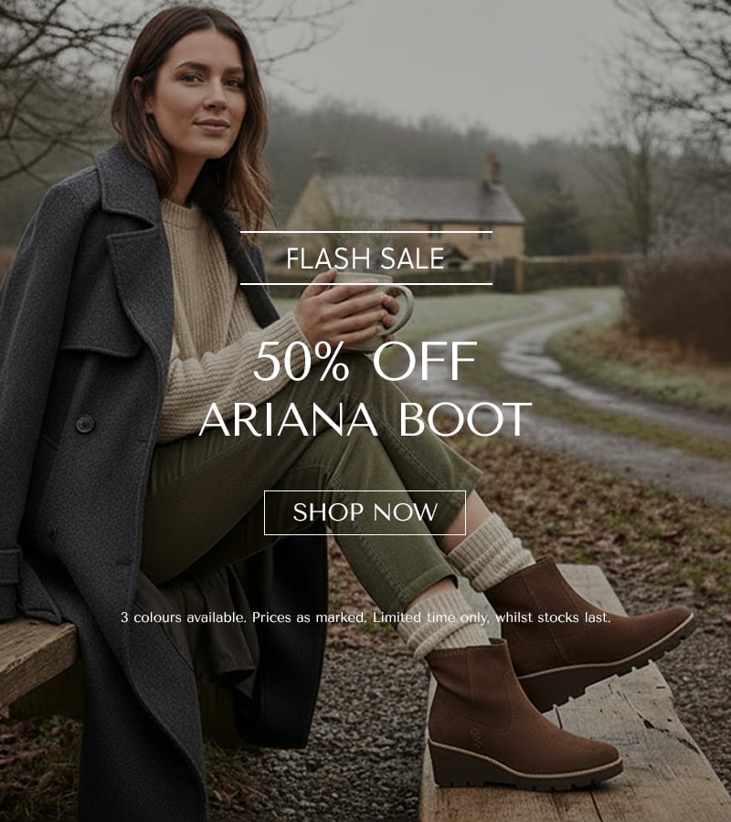 Ariana boot: 50% off