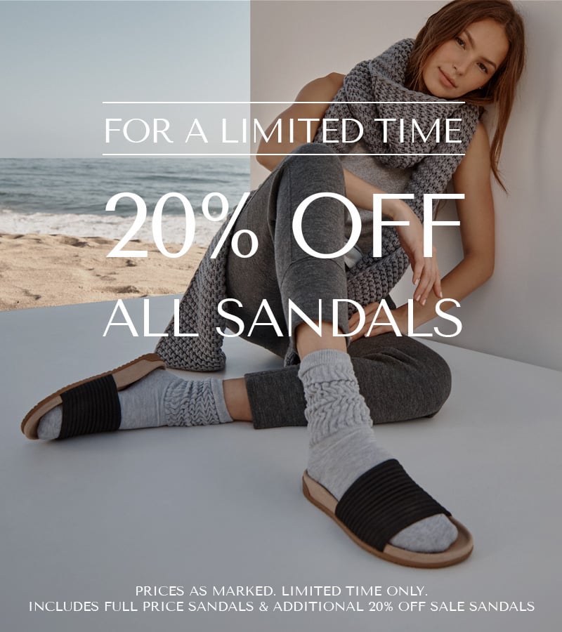 20% Off Sandals Flash Sale
